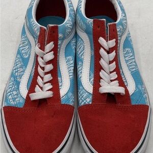 Vans Red and Blue Kids Sneakers